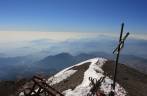 Cruz mara o alto do Pico Orizaba, a montanha mais alta do México (foto de Geraldo Ozorio)